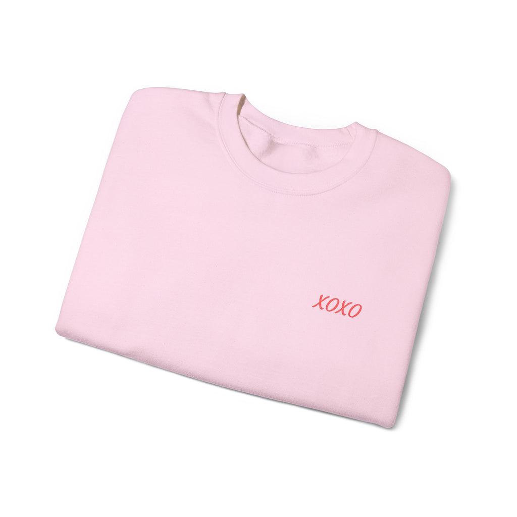 XOXO Embroidered Crewneck Sweatshirt