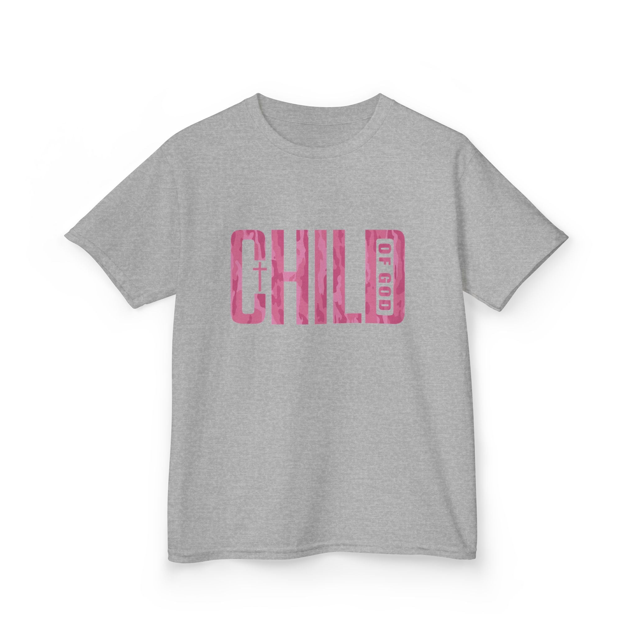 Youth Child of God Pink Camo Tee