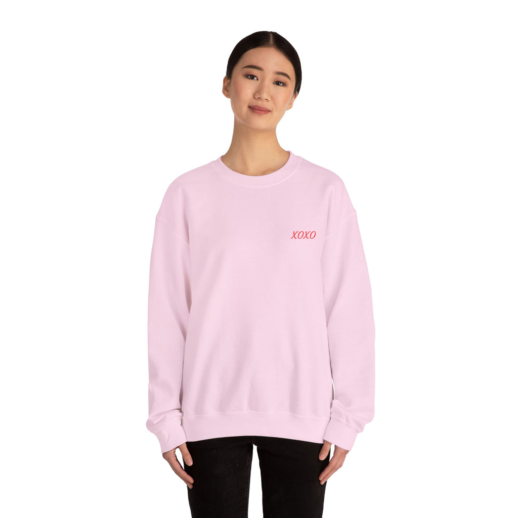 XOXO Embroidered Crewneck Sweatshirt