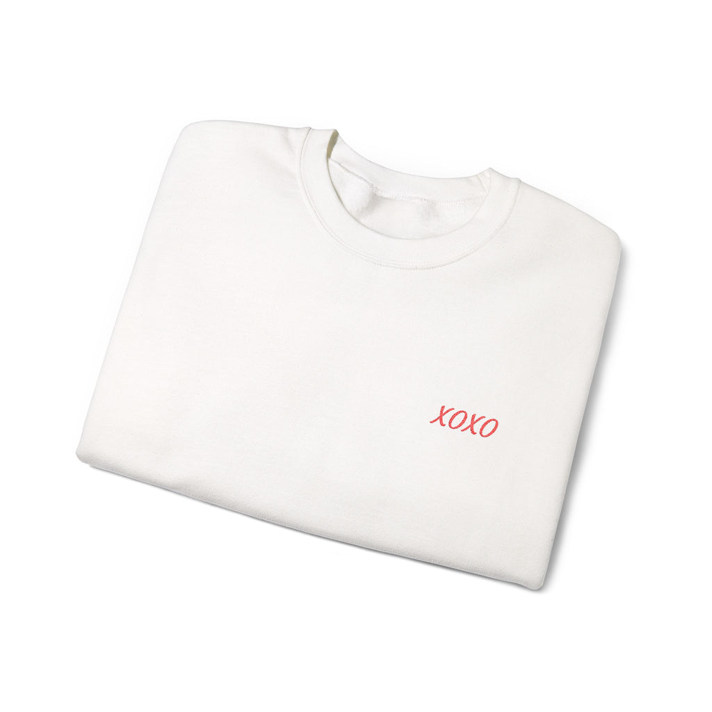 XOXO Embroidered Crewneck Sweatshirt