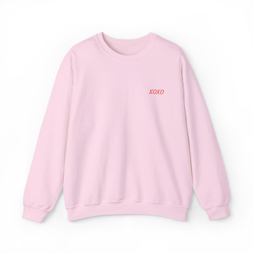 XOXO Embroidered Crewneck Sweatshirt