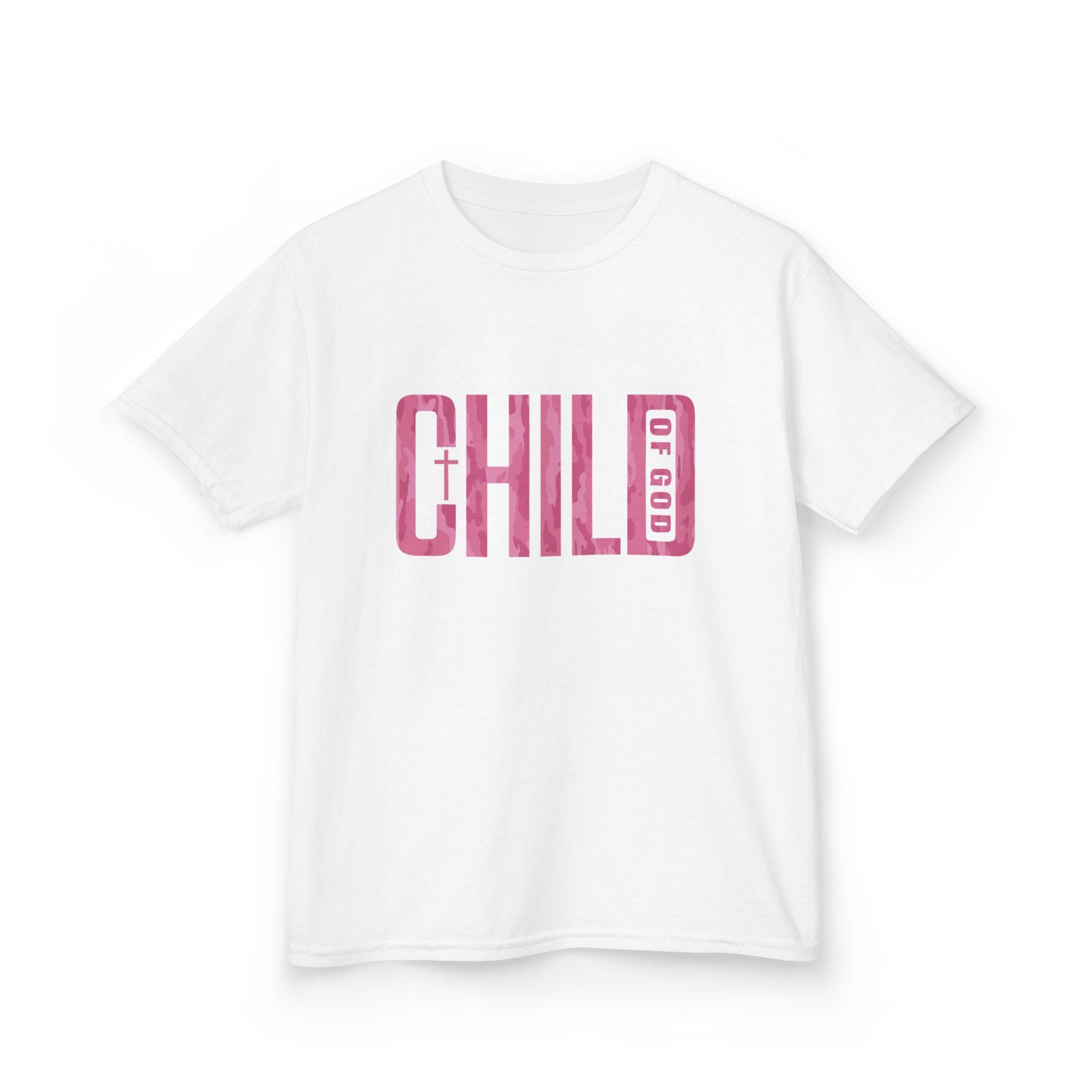 Youth Child of God Pink Camo Tee