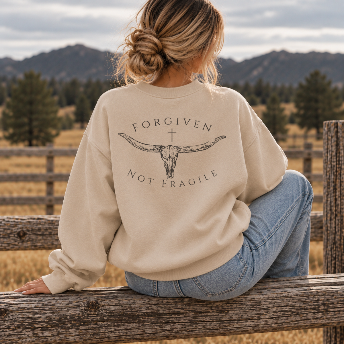 Forgiven Not Fragile Crewneck