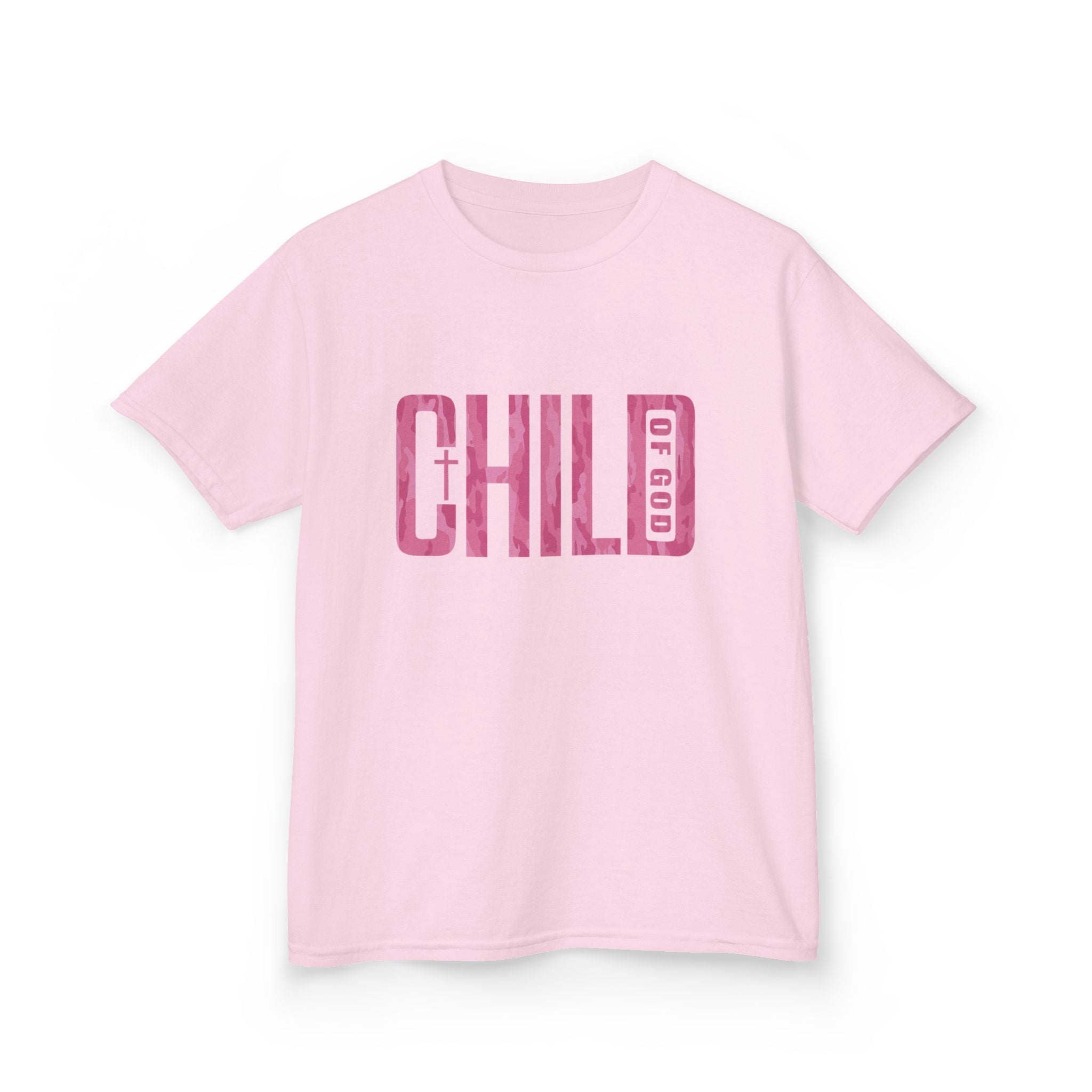 Youth Child of God Pink Camo Tee