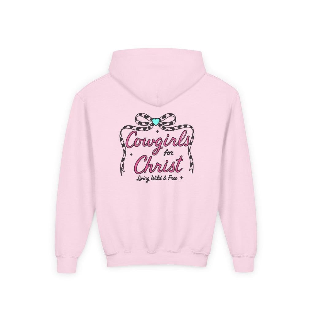 Cowgirls for Christ – Youth Hoodie (Pink)