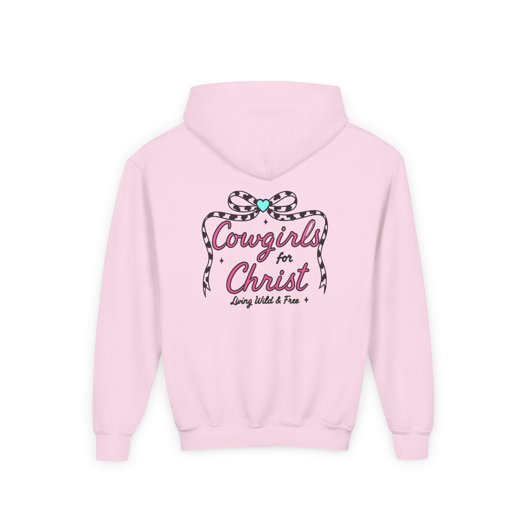 Cowgirls for Christ – Youth Hoodie (Pink)