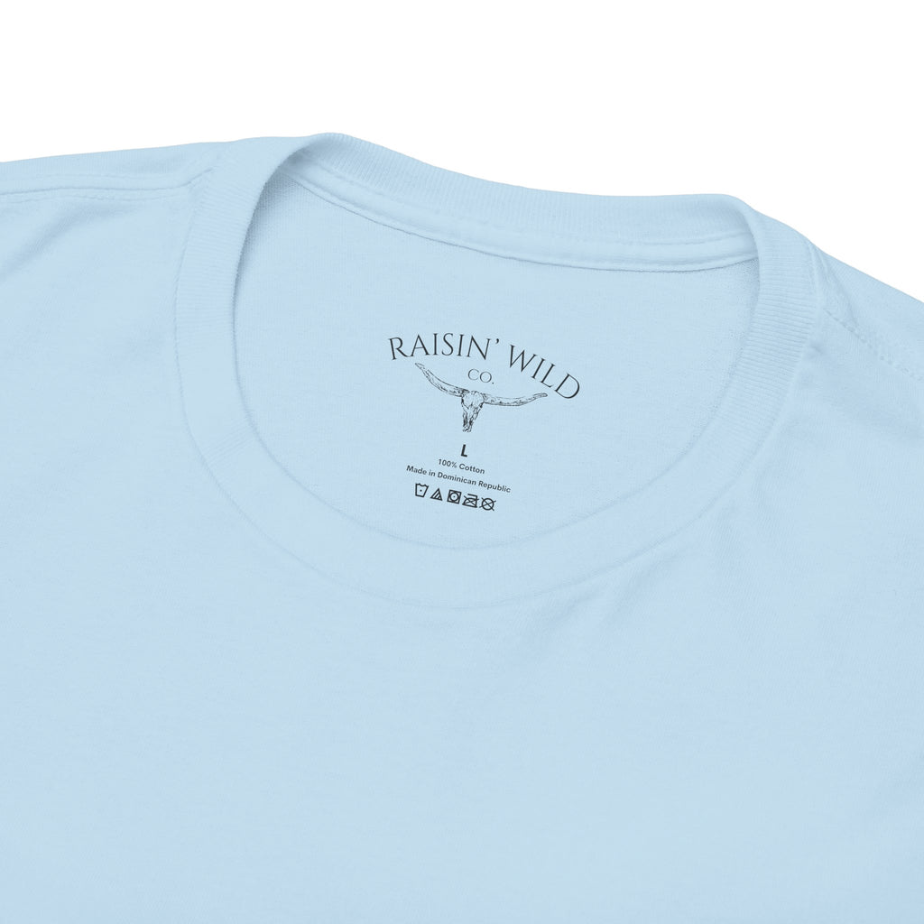 Forgiven Not Fragile Tee — Longhorn Skull Graphic Christian Cotton Tee